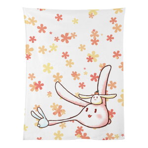 お得なクーポン 送料無料 もちうさぎ(ベビーブランケット) ベビーブランケット ユニセックス ホームデコレーション 全て 動物 キャラクター 可愛い 花 オリジナルキャラクター ほのぼの