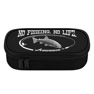 お得なクーポン 送料無料 AMEMASU_W(ペンケース) ペンケース ユニセックス バッグ 全て 魚 釣り 魚釣り 淡水魚 川 アメマス nekototuribito ★★★