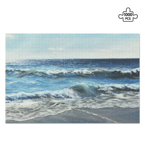 お得なクーポン 送料無料 波の景色art(ジグソーパズル1000ピース) ジグソーパズル1000ピース ユニセックス アクセサリー アート 波 海 art オリジナル megu ★★★