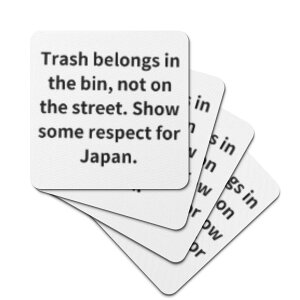 �����ȃN�[�|�� �������� Trash belongs in the bin not on street. Show some respect for Japan ���o�[�R�[�X�^�[ ���j�Z�b�N�X �A�N�Z�T���[ �S�� ���� �ό��n �S�~ ���� �}�i�[ masaru21