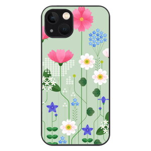 ȃN[|  flowers(iPhone13\tgP[X) iPhone13V[Y \tgP[X jZbNX ANZT[ A[g  Akiko2020 