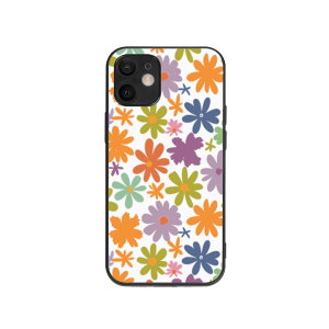 ȃN[|  iPhone12 mini\tgP[X jZbNX ANZT[ S 킢  Jt cute colorful Flower ܂͂