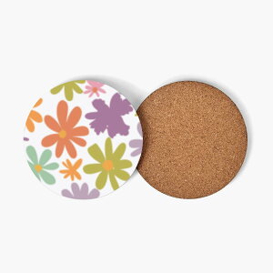 お得なクーポン 送料無料 カラフルなお花たち(ウッドコースター) ウッドコースター ユニセックス アクセサリー 全て かわいい 花 カラフル cute colorful Flower 松浦はれ ★★★
