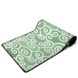 お得なクーポン 送料無料 GURUGURU(ワイドマウスマット) ワイドマウスマット ユニセックス アクセサリー 全て 唐草模様 子孫繁栄 長寿 生命力 縁起物 愛 永遠 かわいい 緑 蔦 ユニーク