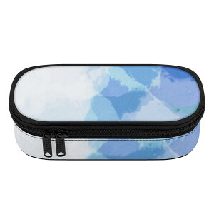 お得なクーポン 送料無料 マーブルブルー(ペンケース) ペンケース ユニセックス バッグ 全て 大理石 マーブル 青 水色 グラデーション 涼しげ キレイ 美しい 大理石風 さとみん。 ★★★