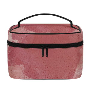 お得なクーポン 送料無料 くすみRED(レザーコスメバッグ) レザーコスメバッグ ユニセックス バッグ 全て くすみ RED 赤 レッド 抽象画 アート cut ★★★