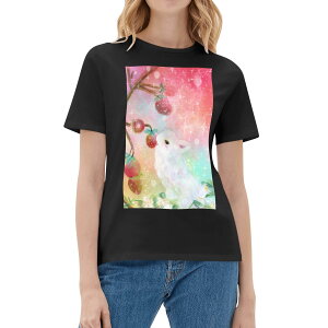 ȃN[|  ݂̂̈(fB[XRbgTVc) fB[XRbgTVc fB[X A[g 킢 sN ETM ꂢ rabbit pink beautiful  Strawberry 