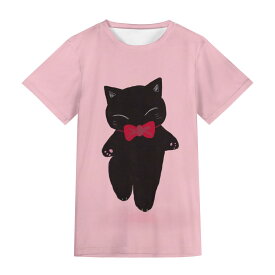 お得なクーポン 送料無料 モグニャン 黒猫(Tシャツ) Tシャツ ユニセックス レディース メンズ アート かわいい 猫 黒猫 yumineuneu ★★★
