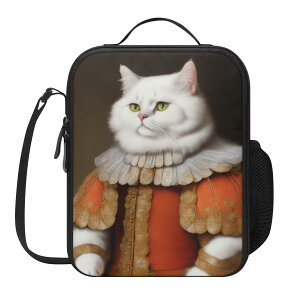 お得なクーポン 送料無料 猫の肖像画 B(ランチボックス) ランチボックス ユニセックス バッグ 動物 絵画 猫 ねこ 油絵 個性的 生き物 肖像画 美術 貴族 . mozemoze . ★★★