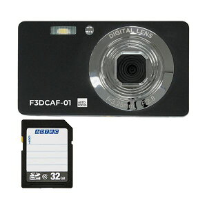 �R���p�N�g�f�W�^���J���� F3DCAF-01 �{ SDHC�������J�[�h 32GB 1�Z�b�g �f�W�^���J���� �f�W�J�� �J���� �ʐ^ PC �p�\�R��