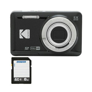 �R���p�N�g�f�W�^���J���� PIXPRO �u���b�N FZ55BK2A �{ 8GB SDHC�������J�[�h 1�Z�b�g �f�W�^���J���� �f�W�J�� �J���� �ʐ^
