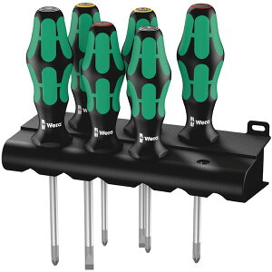 WERA ���F�� 6�{�g Kraftform Plus �n���h�� �h���C�o�[�Z�b�g ���b�N�t 105622 �H�� �c�[�� DIY ��ƍH�� ����