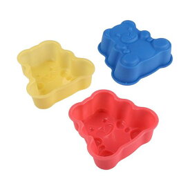 ユーロキッチン eurokitchen シリコンモールドミニ テディーベア 3点セット レトロでどこか懐かしいテディベア型 LEXCAK41701ST