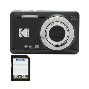 �R���p�N�g�f�W�^���J���� PIXPRO �u���b�N FZ55BK2A �{ 32GB SDHC�������J�[�h 1�Z�b�g �f�W�^���J���� �f�W�J�� �J���� �ʐ^