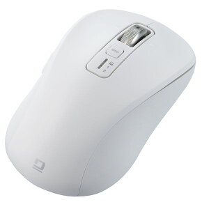 Digio2 �����z�C�[���}�E�X �É�5�{�^��BlueLED�}�E�X M �z���C�g MUS-DKF242-W