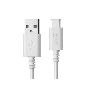 �i�܂Ƃ߁j �T�����T�v���C USB2.0 TypeC-A�P�[�u�� 1.5m �z���C�g�iRoHS�w��10�����j KU-CA15W 1�{ �y×2�Z�b�g�z