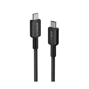 �i�܂Ƃ߁j �A���J�[�W���p�� ANKER 322 ���ϋv�i�C���� USB-C��USB-C �P�[�u�� 1.8m �u���b�N A81F6N11 1�{ �y×5�Z�b�g�z