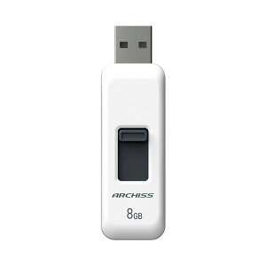 �y�܂Ƃ߁z ARCHISS �X���C�h��USB������ 8GB AS-008GU2-PSW �y×3�Z�b�g�z