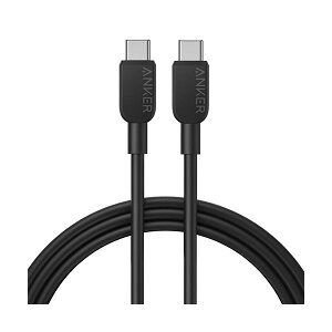 �i�܂Ƃ߁j �A���J�[�W���p�� ANKER 310 USB-C��USB-C �P�[�u�� 1.8m �u���b�N A81E2011 1�{ �y×2�Z�b�g�z