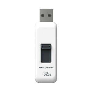 �y�܂Ƃ߁z ARCHISS �X���C�h��USB������ 32GB AS-032GU2-PSW �y×2�Z�b�g�z
