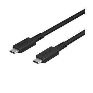 �I�E���e�b�N10Gbps��PD100W USB Type-C to C�P�[�u�� �u���b�N 1m OWL-CBKG2PCC10-BK1�{