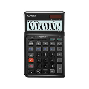 CASIO �l�ԍH�w�d�� �W���X�g�T�C�Y12�� �u���b�N JE-12D-BK-N