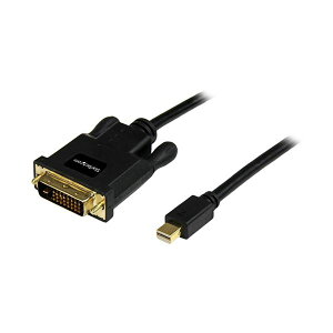 StarTech.com Mini DisplayPort-DVI�ϊ��A�_�v�^�P�[�u�� �u���b�N 3m �I�X�^�I�X1920×1200�Ή� MDP2DVIMM10B 1�{
