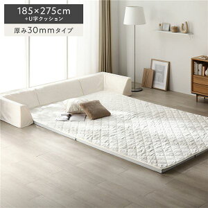 �Ɍ� ���O �w�N�b�V���� �Z�b�g ��185×275cm�{U���N�b�V���� ����30mm�^�C�v �t�����l�����n �A�C�{���[ �􂦂� �J�o�[