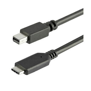 StarTech.com USB TypeC-Mini DisplayPort �ϊ��f�B�X�v���C�A�_�v�^�P�[�u�� 1m 4K�^60Hz�u���b�N CDP2MDPMM1MB 1�{
