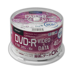 HIDISC �R��DVD-R HDDR12JCP40NAB 40��