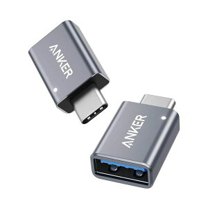 �i�܂Ƃ߁j �A���J�[�W���p�� ANKER USB-C��USB-A �ϊ��A�_�v�^ �O���[ B87310A1 1�p�b�N�i2�j �y×2�Z�b�g�z