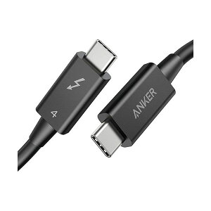 �i�܂Ƃ߁j �A���J�[�W���p�� ANKER USB-C��USB-C Thunderbolt 4 100W �P�[�u�� 0.7m �u���b�N A88590111�{ �y×2�Z�b�g�z
