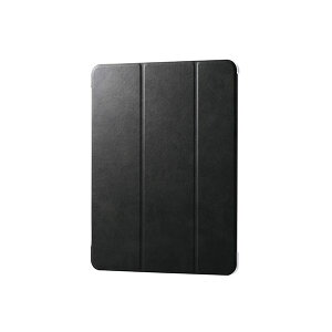 �G���R�� 13�C���`iPad Air(M3/M2) �t���b�v�P�[�X ���^�y�� �w�ʃN���A 2�A���O�� �u���b�N TB-A25XWVBK
