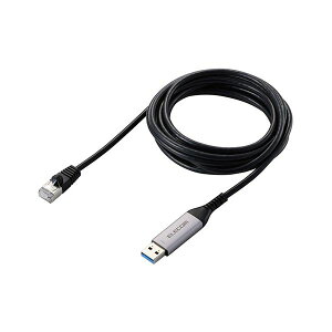 �G���R�� USB-A LAN�ϊ��P�[�u���i1Gbps�j �u���b�N LD-AL1G30BK 3m