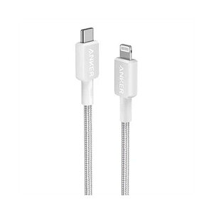 �i�܂Ƃ߁j �A���J�[�W���p�� ANKER 322 ���ϋv�i�C���� USB-C�����C�g�j���O�P�[�u�� 1.8m �z���C�g A81B6N21 1�{ �y×2�Z�b�g�z