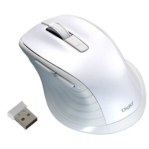 Digio2 ���� �É��}�E�X 5�{�^���^BlueLED MUS-RKF226W �z���C�g