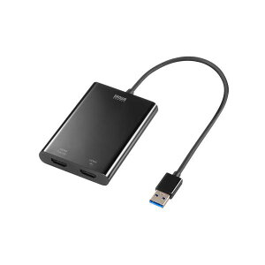 �T�����T�v���C USB-HDMI�f�B�X�v���C�A�_�v�^ 4K�Ή� 2��ʏo�� USB-CVU3HD5