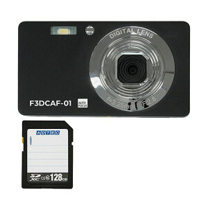 �R���p�N�g�f�W�^���J���� F3DCAF-01 �{ SDXC�������J�[�h 128GB 1�Z�b�g �f�W�^���J���� �f�W�J�� �J���� �ʐ^ PC �p�\�R��