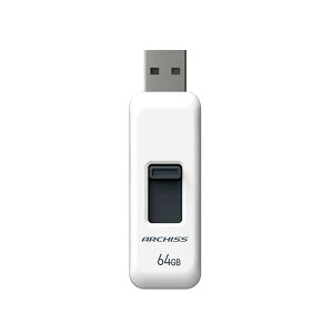 �y�܂Ƃ߁z �X���C�h��USB������ 64GB AS-064GU2-PSW �y×2�Z�b�g�z