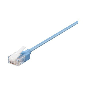 �i�܂Ƃ߁j �o�b�t�@���[�c���̐܂�Ȃ�LAN�P�[�u�� �J�e�S���[6A �X�����^�C�v ���^�R�l�N�^�[ �u���[ 10m BL6ATSM100BL1�{ �y×5�Z�b�g�z