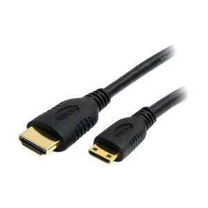 StarTech.com �C�[�T�l�b�g�Ή��n�C�X�s�[�hHDMI�P�[�u�� 2m HDMI�i�^�C�vA�j�I�X-MiniHDMI�i�^�C�vC�j�I�X �u���b�N HDACMM2M 1�{