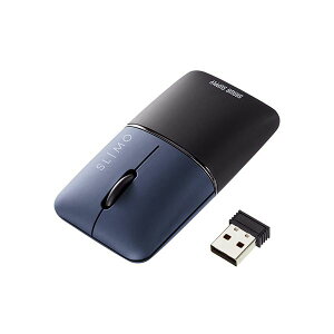 �T�����T�v���C �É����C�����X�u���[LED�}�E�X SLIMO (�[�d���EUSB A) MA-WBS310NV �l�C�r�[