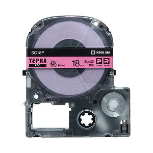 �i�܂Ƃ߁j �L���O�W�� �e�v�� PRO �e�[�v�J�[�g���b�W �p�X�e�� 18mm �s���N�^������ SC18P 1�� �y×4�Z�b�g�z