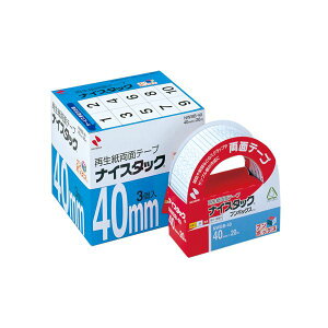 (�܂Ƃ�) �j�`�o�� �i�C�X�^�b�N �Đ������ʃe�[�v �u���{�b�N�X �努 40mm×20m NWBB-40 1�p�b�N(3��) �y×2�Z�b�g�z