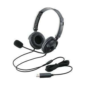 �G���R�� �܂肽���݃w�b�h�Z�b�g(�����I�[�o�[�w�b�h)/1.8m/USB/�u���b�N HS-HP20UBK