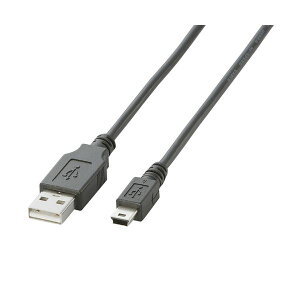 �i�܂Ƃ߁j�G���R�� USB2.0�P�[�u��(A)�I�X-mini(B)�I�X �u���b�N 0.5m U2C-M05BK 1�{�y×10�Z�b�g�z