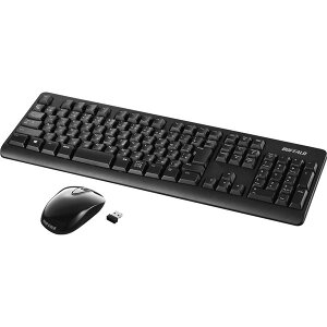 �o�b�t�@���[�i�T�v���C�j ����2.4GHz �t���L�[�{�[�h �É��}�E�X�Z�b�g �u���b�N BSKBW120SBK
