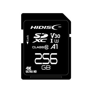 HIDISC ������SDXC�J�[�h 256GB CLASS10 UHS-I Speed class3 A1�Ή� HDSDX256GCL10V30