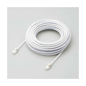 �G���R�� LAN�P�[�u��/CAT6A�Ή�/EU RoHS�w�ߏ���/�ܐ܂�h�~/�ȈՃp�b�P�[�W�d�l/15m/������/�z���C�g LD-GPAT/WH15/RS