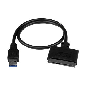 StarTech.com 2.5�C���` SATA-USB3.1 �A�_�v�^�P�[�u�� USB3.1 2.5�C���`SATA SSD/HDD�Ή� USB312SAT3CB 1�{